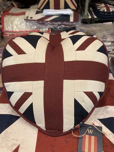 Union jack heart cushion - jack,