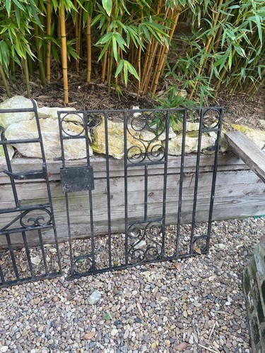 Antique wrought iron garden - antique,