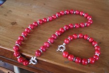 Genuine red coral beaded - red,