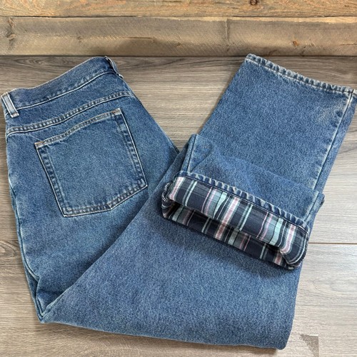 Bean flannel lined jeans - ll,