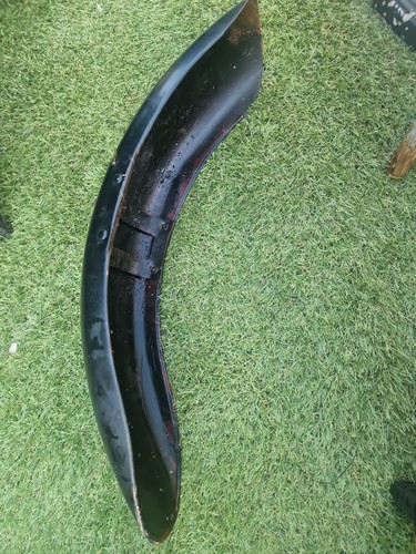 Front fender black - metal, for