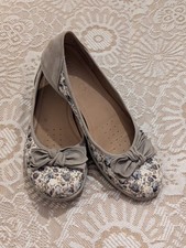 Hotter Shoes Jewel Comfort Concept 9 STD Womens Floral Flat Pumps Ballerina Bow