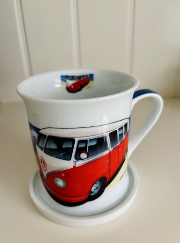 Classic red campervan fine - red,