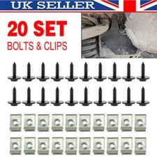 40x Undertray Clips Screws Engine Under Cover Splash Guard Shield Set Fit BMW W
