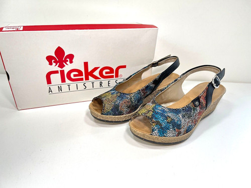Ladies rieker slingback wedge - ladies,