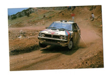 Lancia Delta HF 4wd Martini Racing - UK Promotional Postcard - 1987