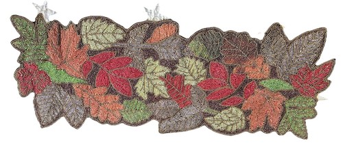 Maple leaves table runner - leaves,