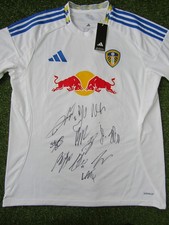 Leeds United Shirt Hand Signed by 2025/2026 Squad - 12 Autographs - Stach Nmecha