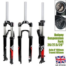 26/27.5/29" Suspension Fork 105mm Travel Mountain Bike Forks Aluminum alloy UK