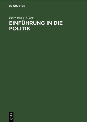 Einfhrung die politik - in,