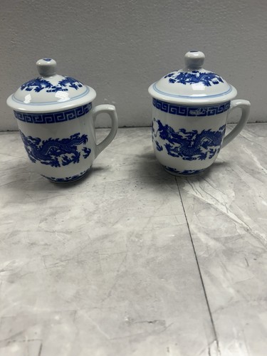 Pair vintage chinese blue - pair,