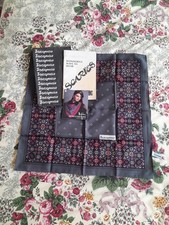 Vintage Grey Red Jacqmar Scarf Original Packaging  How To Wear Scarves Leaflets
