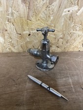 HUGE Vintage Tap Chromed Brass Antique Nickel Art Deco x1