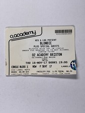 Blondie Ticket Original 02