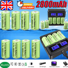 8x 2800mAh Rechargeable CR123A