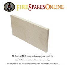 Vermiculite brick to suit Pevex Newbourne 60FS Stoves, Check Size B4 Ordering