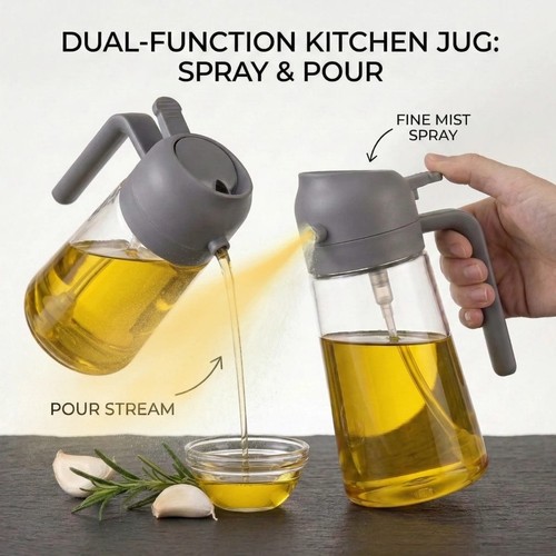 Oil spray bottle - 2-in-1,