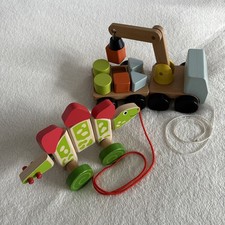 Wooden Pull Along Dinosaur