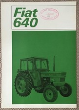 FIAT 640 TRACTOR Agricultural Sales Brochure OCT 1974 #FM 5M X-74