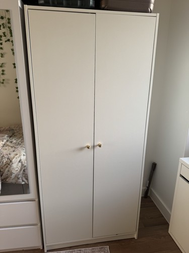 Ikea white wardrobe - wardrobe, doors
