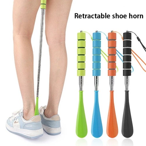 Adjustable shoe horn with - adjustable,
