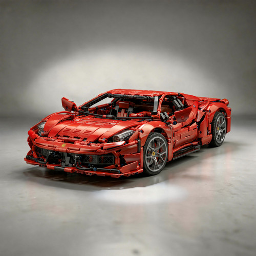 Brick build ferrari 458 - 1:8,