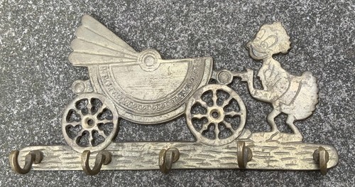 Quirky brass wall mounted key - wall-mounted,
