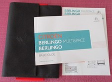 CITROEN BERLINGO VAN & MULTISPACE (2015 - 2018) BASIC HANDBOOK - OWNERS MANUAL.