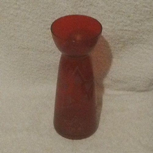 Vintage red glass hyacinth - vintage,