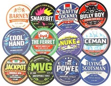 Darts Beer Mats 12 Pack Round