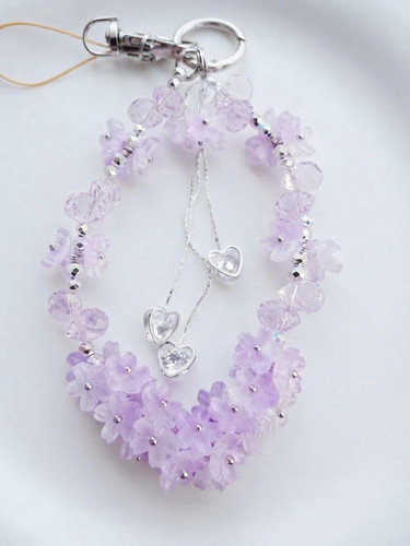 Lilac flower phone charm - phone,