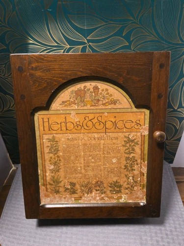 Vintage herb spices wooden - vintage, &
