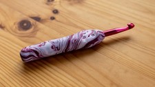 Soft Touch Ergonomic Crochet Hook handmade 8mm