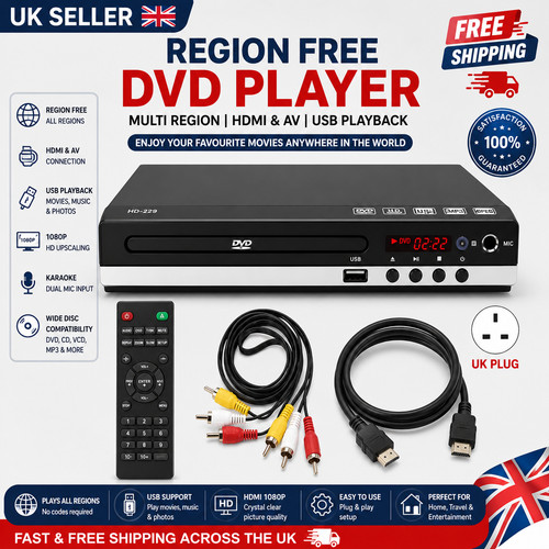 Region free dvd player usb - region,