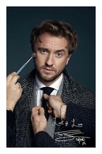 Tom Felton Draco Malfoy Signed A4 Photo Print Harry Potter Autograph Thomas