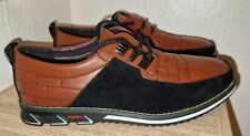 Mens Gatsby Oxford Derby Orthopedic Soft Leather Shoes Trainers Brown UK Size 6