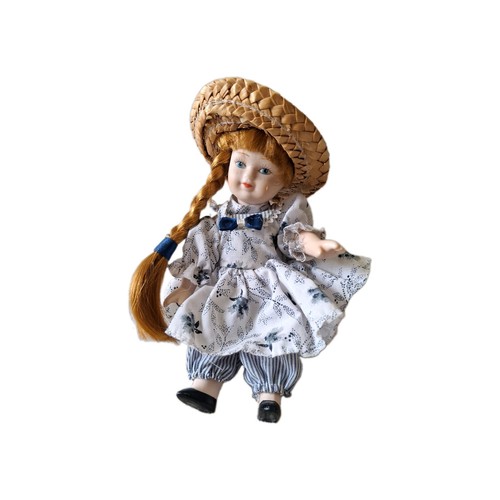 Vintage porcelain doll girl - porcelain,