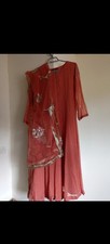 Asian Pakistani Indian Wedding Party Wear Size Medium Eid Dress