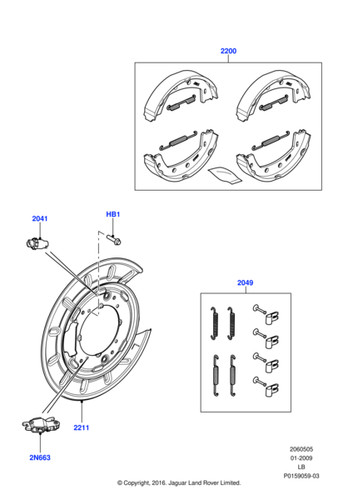 Land rover brake - land, plate
