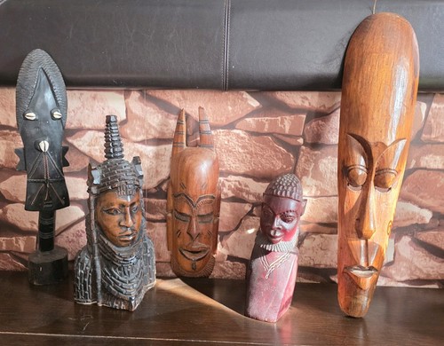 African sculptures wooden - x,