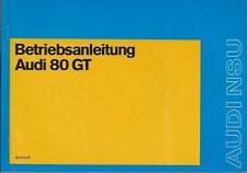 Audi 80 GT B1 manual 1973