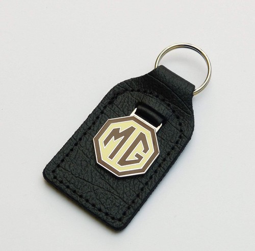 Enamel chrome key fob - chrome,