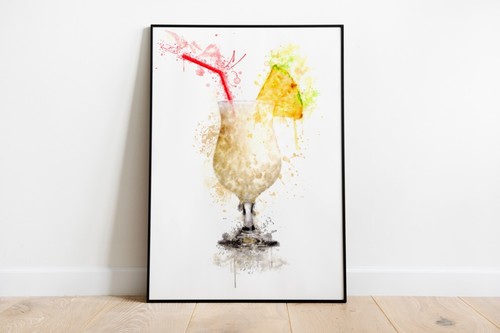 Watercolour splash pina colada - splash,