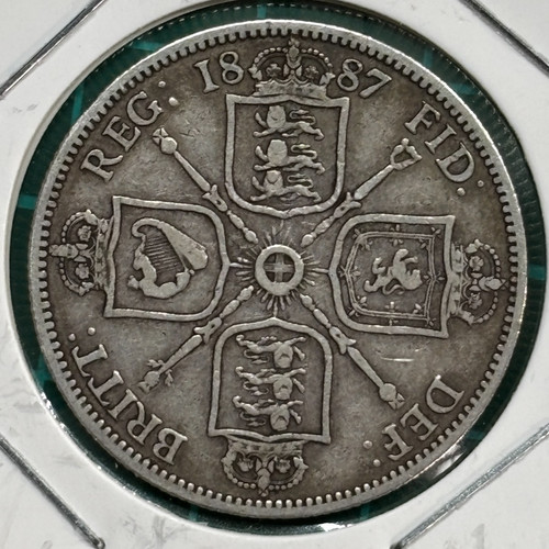 1887 florin victoria - gb, 1887,