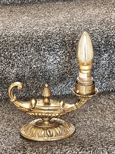 Vintage brass aladdin - aladdin, genie