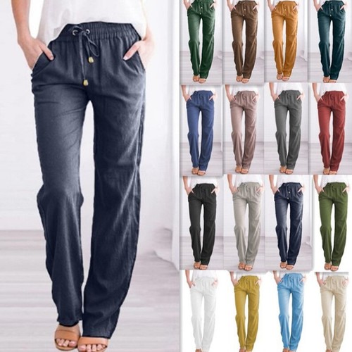 Women cotton linen solid - women,