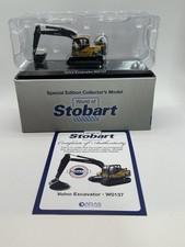 WORLD OF STOBART ATLAS EDITIONS VOLVO EXCAVATOR W0 137 SCALE 1:76 BOXED + CERT
