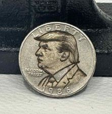 Engraved Donald Trump Hobo Nickel – Various Years Quarter Dollar Coin V2
