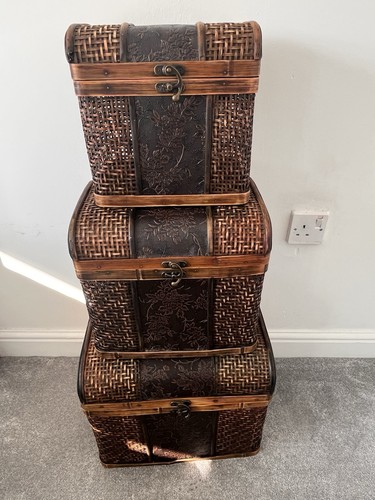 Vintage wicker rattan bamboo - rattan,
