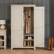 Coat Shoe Cupboard Double